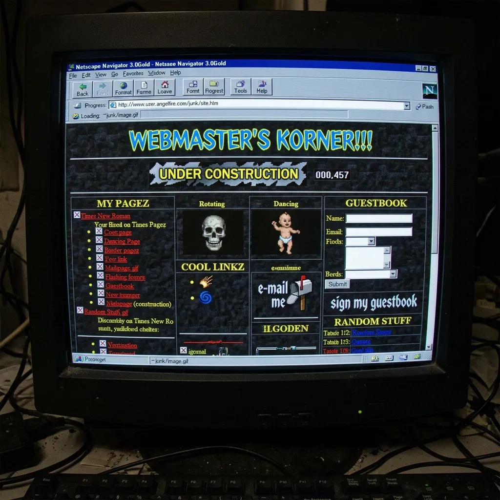 Website before redesign